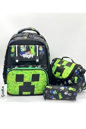 Çınka Bags Suya Dayanıklı Kumaş Kapaklı Ortopedik Sırt Destekli Folyo Beslenm...