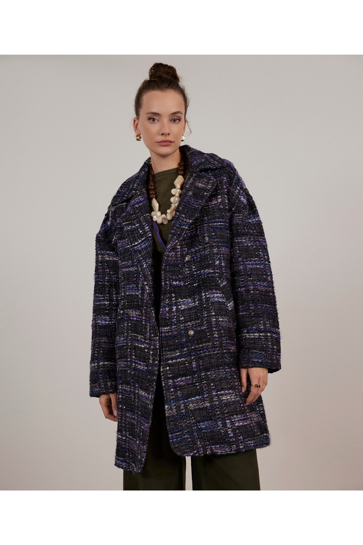 Yargıcı  Geniş Yaka Palto - Görsel 3