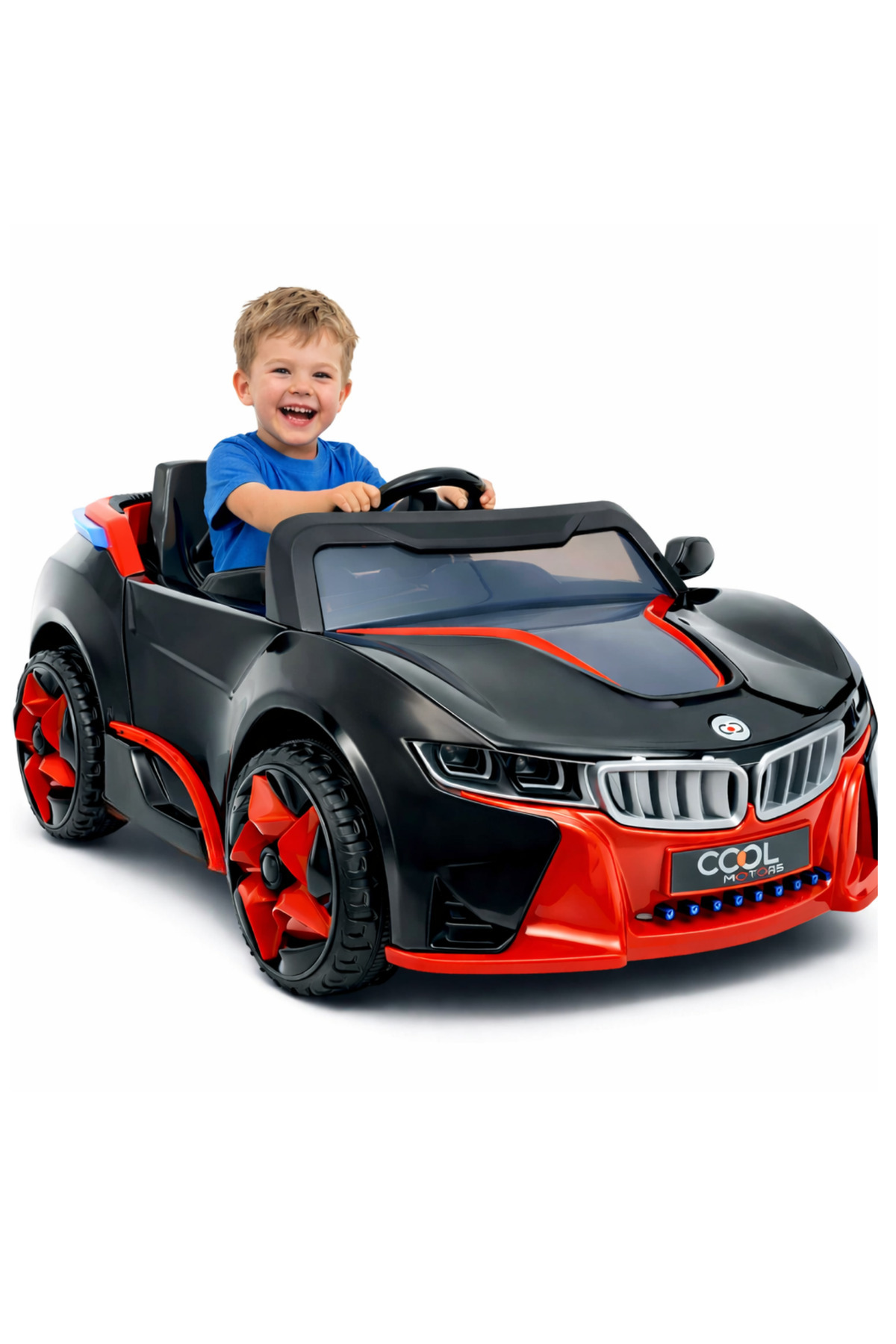 Furkan Oyuncak Cool Motors 12V Nodar Akülü Araba(Siyah-Kırmızı)