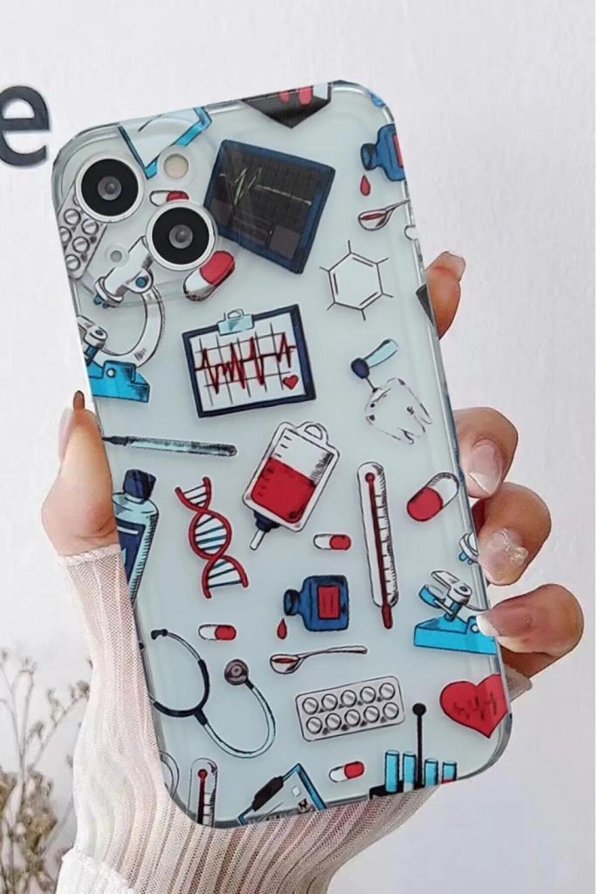 Iphone 15 Case Pattern Transparent Silicone Case