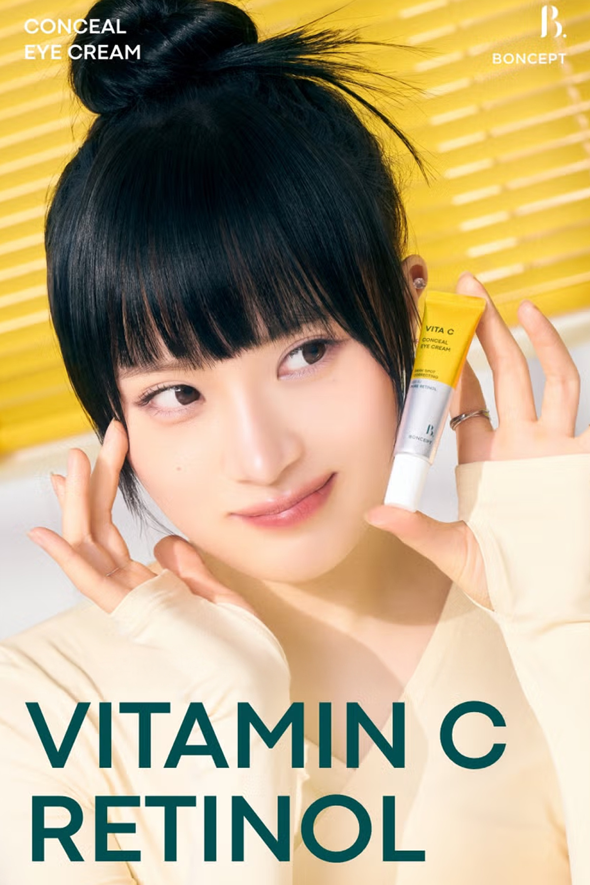Retinol ve C Vitamini İçeren Aydınlık Görünüm Sağlayan Conceal Göz Kremi Vita C Eye Cream — 8806194078236 — تصویر 2 از 7