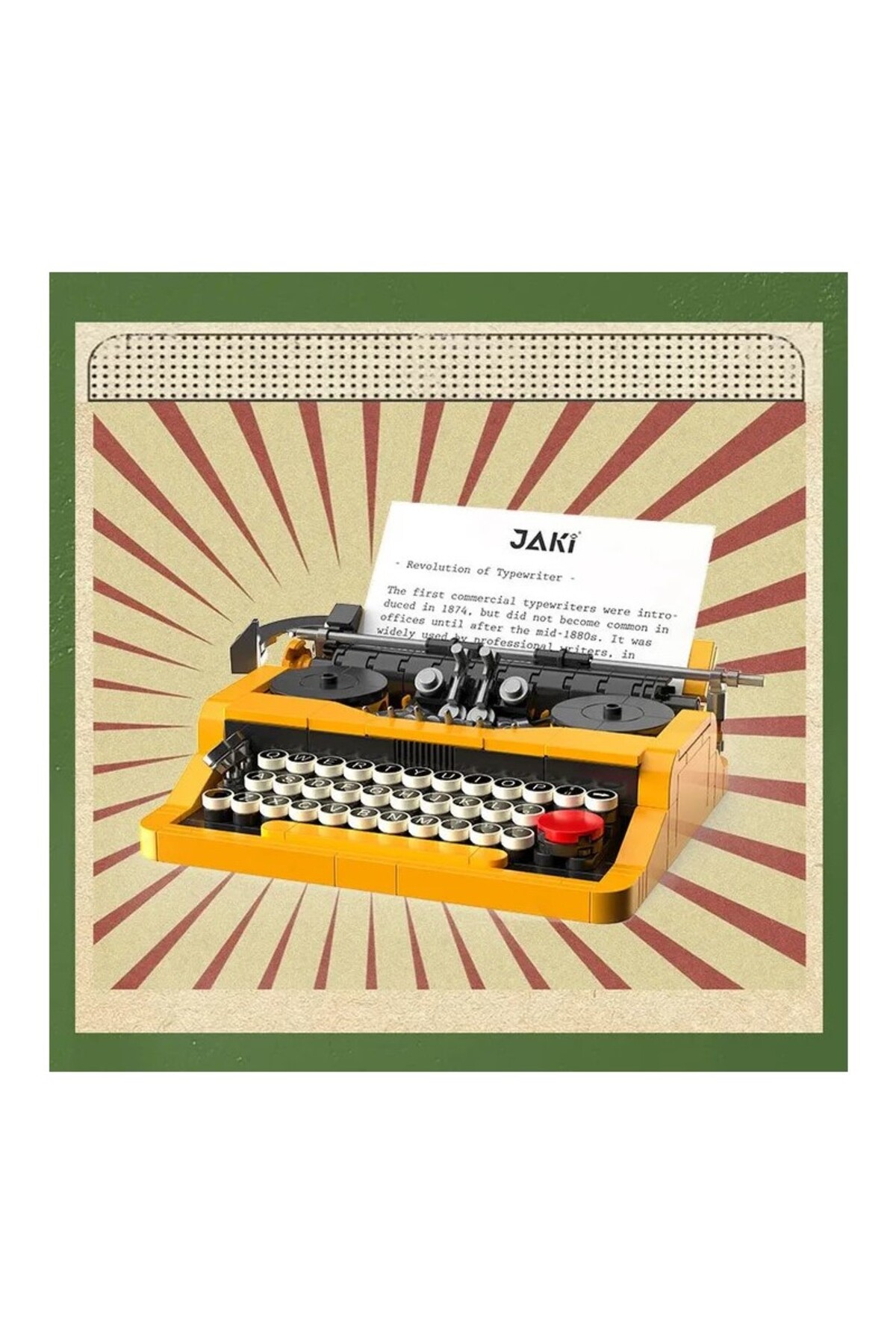 ماشین تحریر مکانیکی رترو – ۲۵۴ قطعه – مناسب برای نمایش و هدیه کلکسیونی