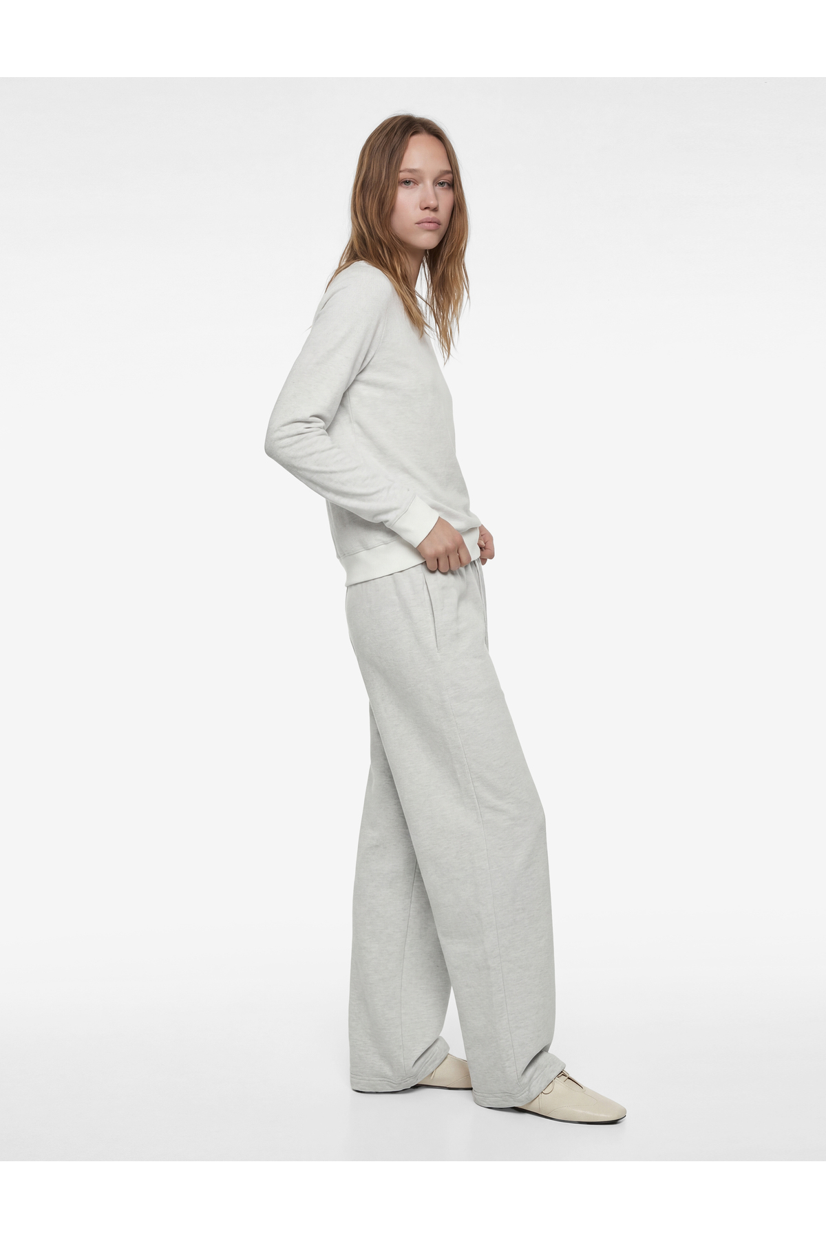 Koton Beli Bağcıklı Rahat Kalıp Cepli Şardonlu Stoperli Paça Balon Eşofman Altı görsel 2