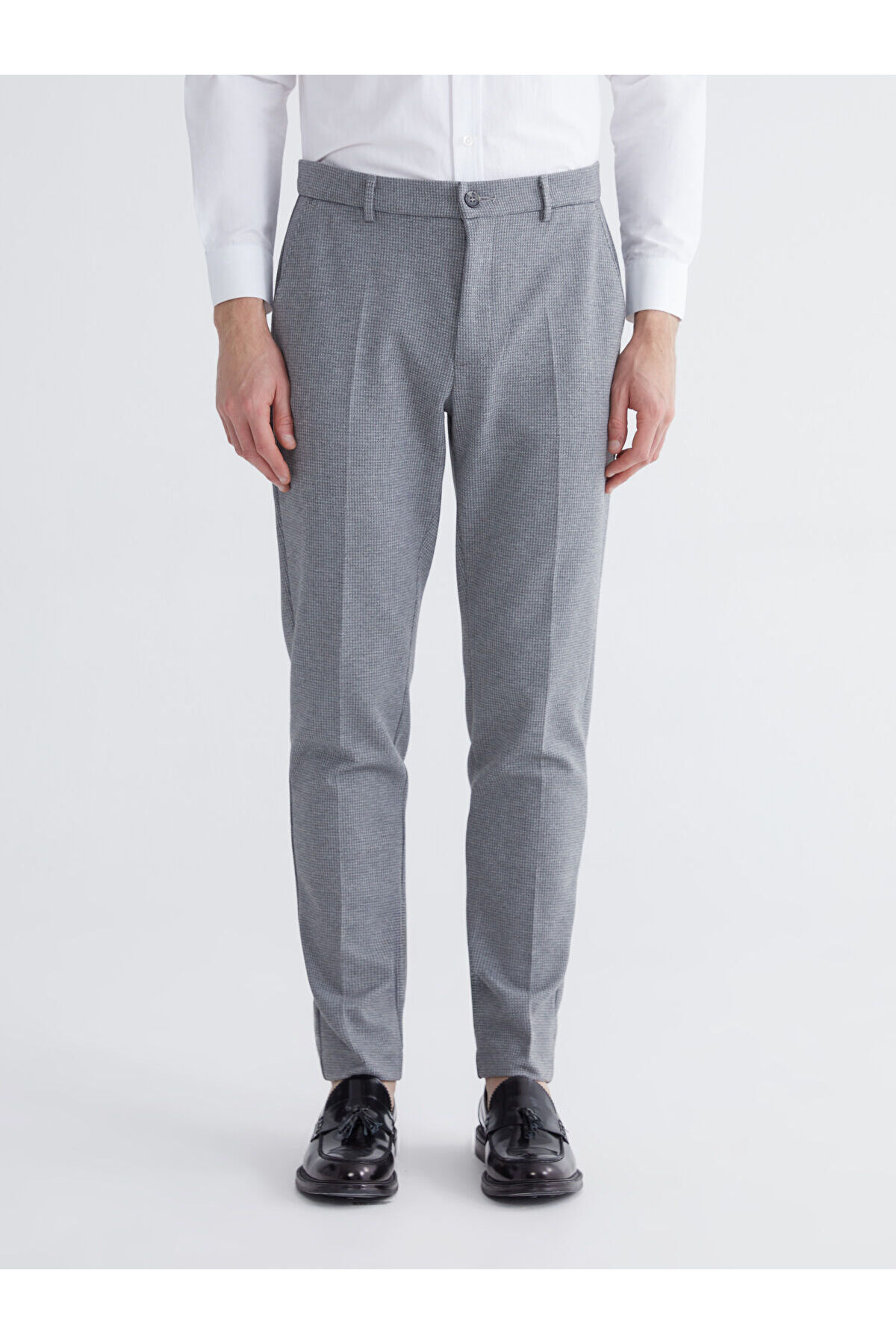 Peak Yeni Sezon Slim Fit Ekose Erkek Takım Elbise Pantolon — خاکستری TYC480C92EB0D8F55F7A9AB00 — تصویر 2 از 6