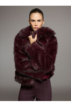 LC Waikiki Vizyon Yeni Sezon Ceket Yaka Kadın Kürk Mont