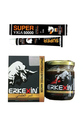 Viga Erkek Bakım Siyah Tüp Masaj Kremi 15 ml + 240 g Bitkisel Macun Hediyeli Set