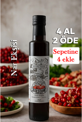 Organik Teyze Sevinç Teyze Nar Ekşisi, Pomegranate Syrup 350g