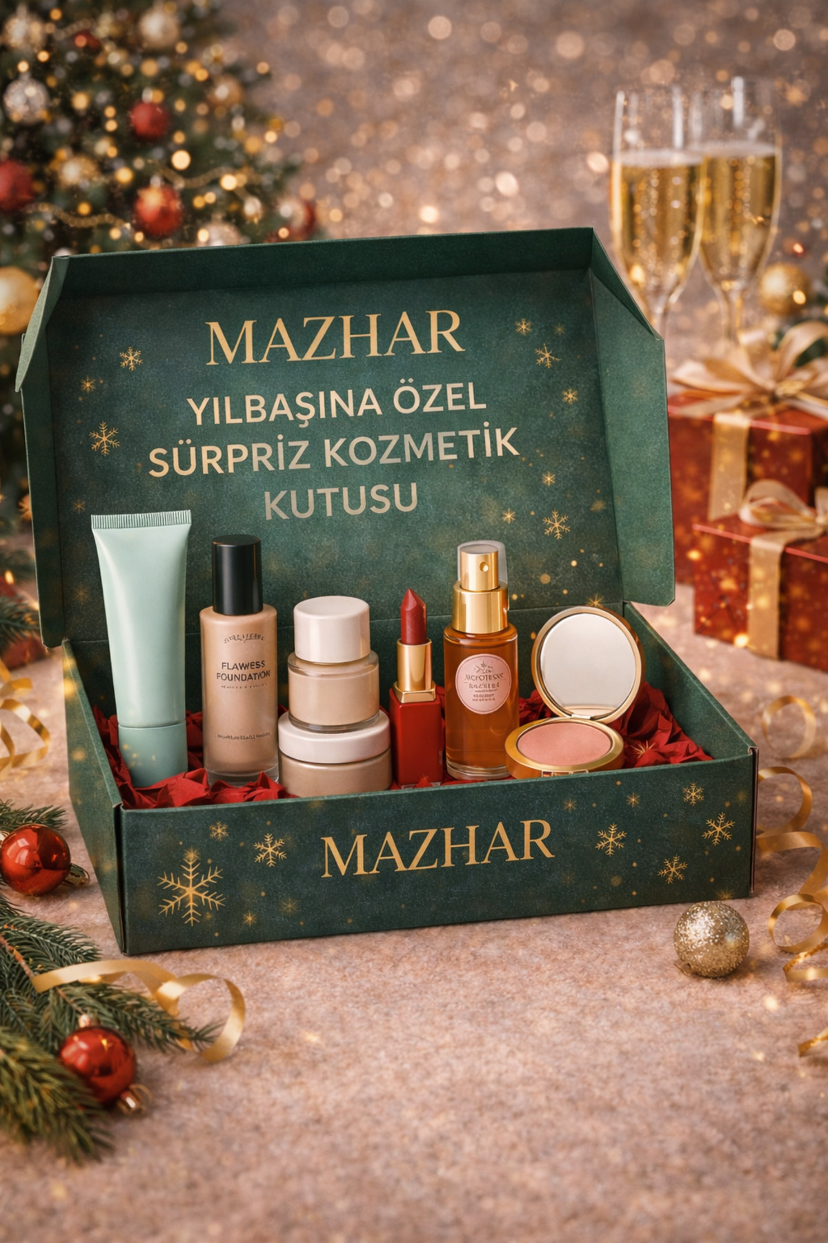 Yılbaşı Özel Sürpriz Makyaj Kutusu – 6 Parça — sdewf435