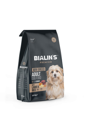 Bialins Premium Mini Breed Yetişkin Köpek Maması Kuzu & Pirinçli 2,5 Kg