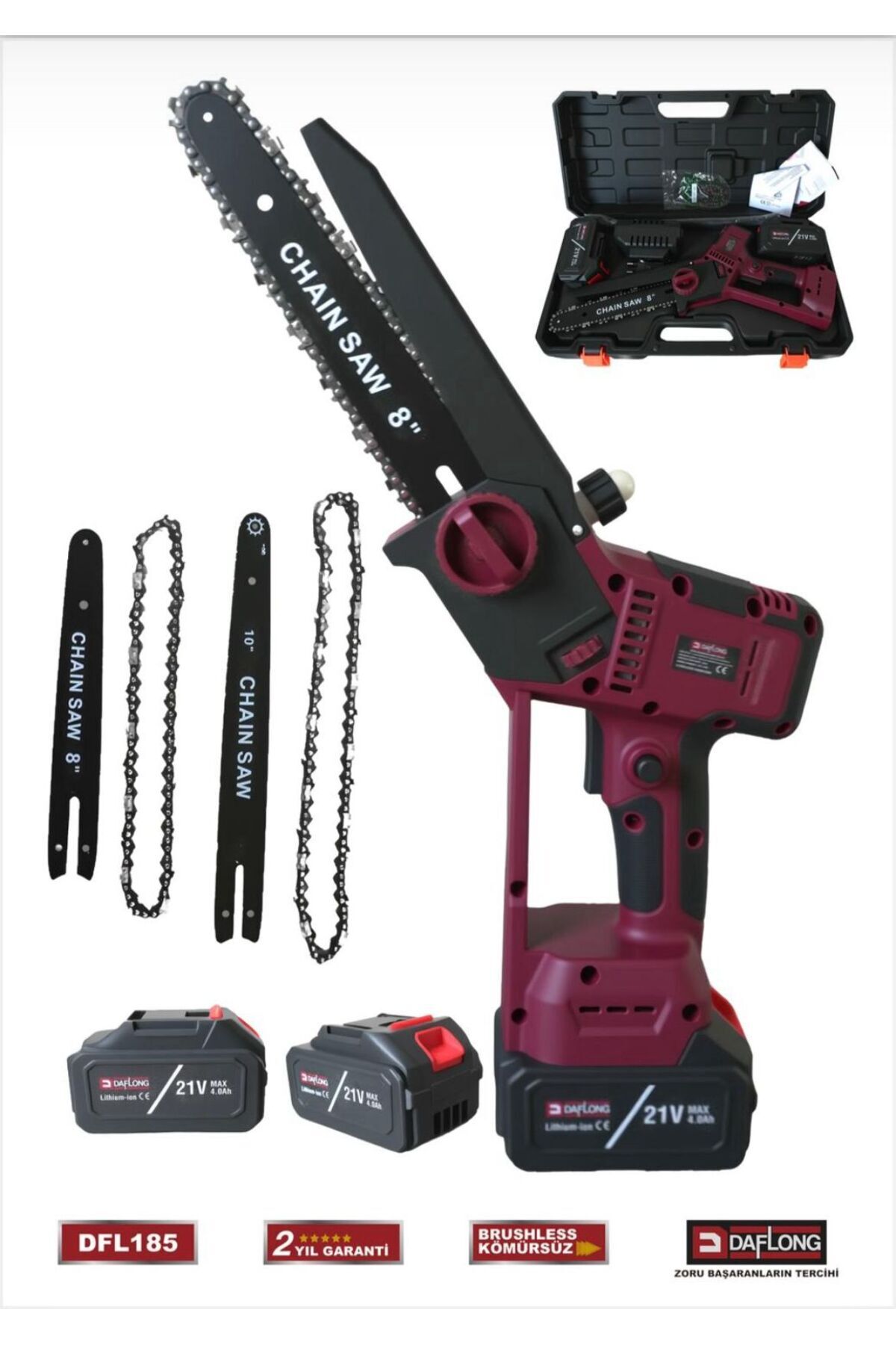 Beyazıt Dwrk Şarjlı Dal Budama Testeresi 10-pilli-36watt Güçlü Ve 1. Kalite Hizar