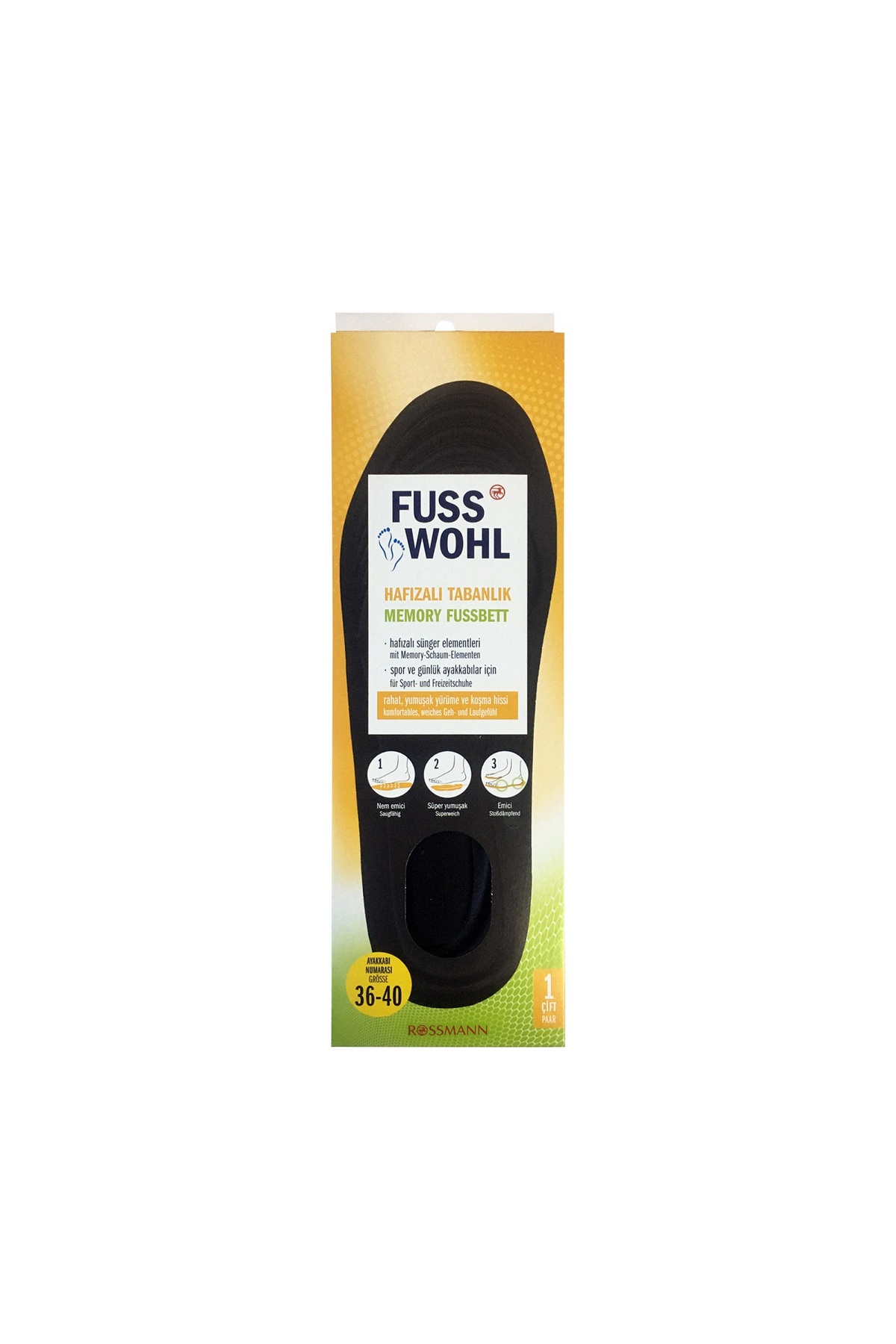 Insoles - Memory Feature - 1 Piece