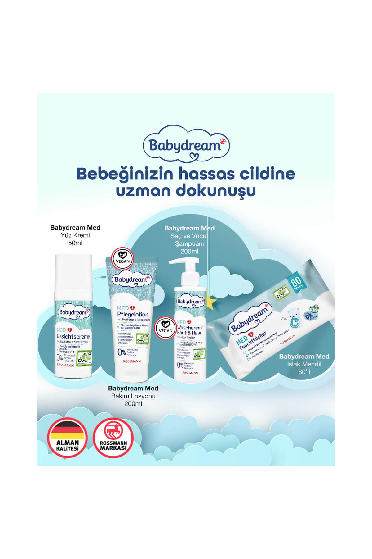 BABYDREAM Med Bebek Bakım Losyonu Shea Ve Çuha Çiçeği Yağlı 200 ml fotoğrafı 2 (önizleme)