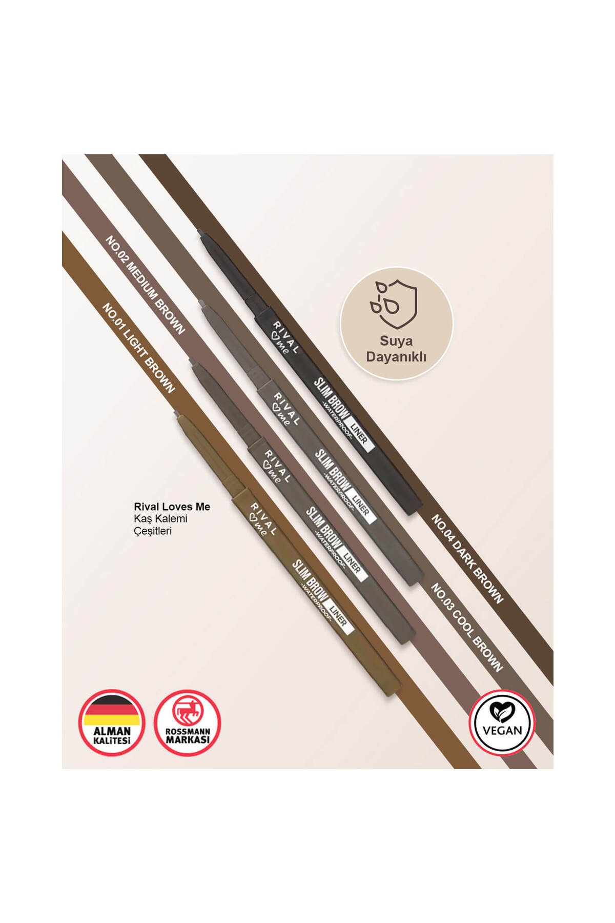 Kaş Kalemi Slim No.04 Dark Brown — قهوه‌ای SR23070191 — تصویر 3 از 3