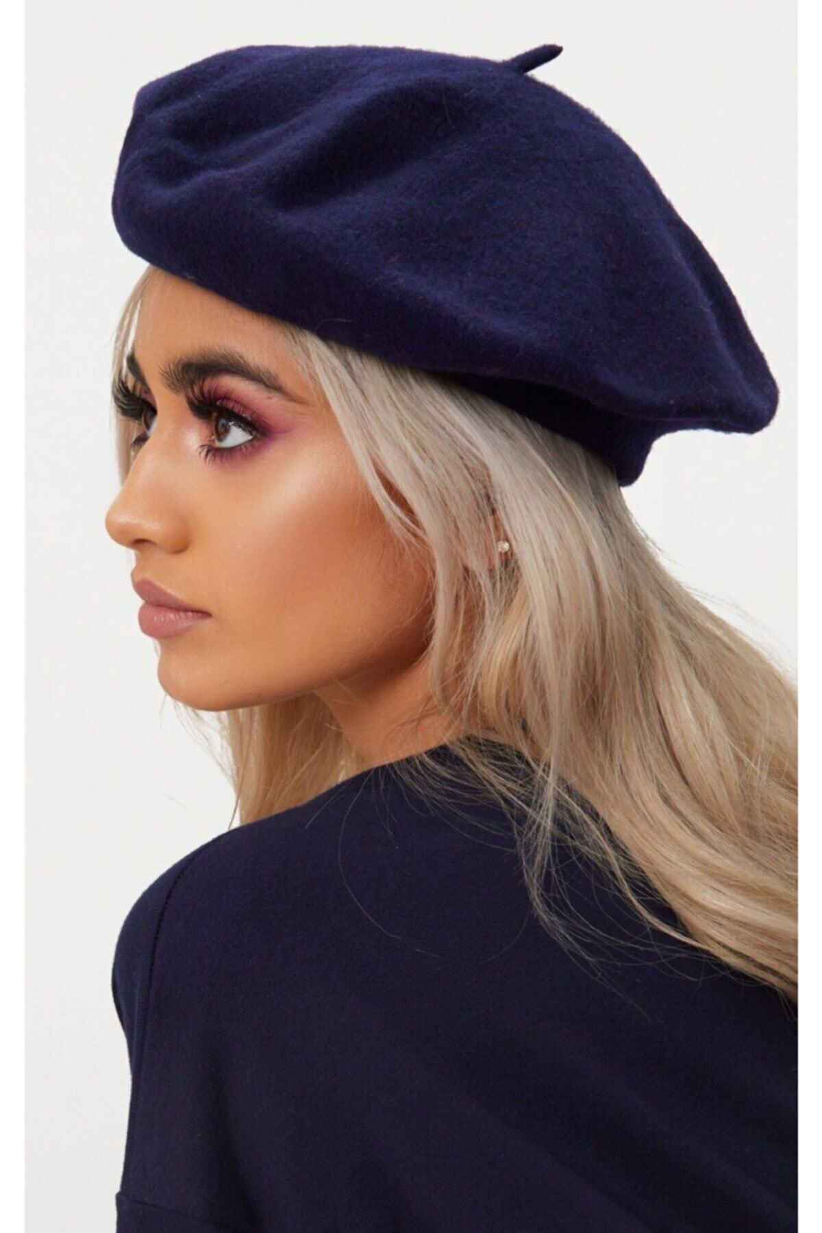 Goldmine Fransız Ressam Avusturalya Yün Keçe Bere Lacivert görsel 2