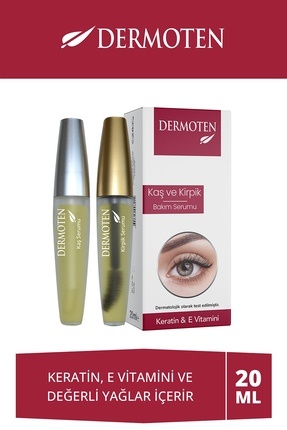 Dermoten Kaş & Kirpik Bakım Serumu, Keratin, E Vitamini Ve Doğal Yağ Içerikli...
