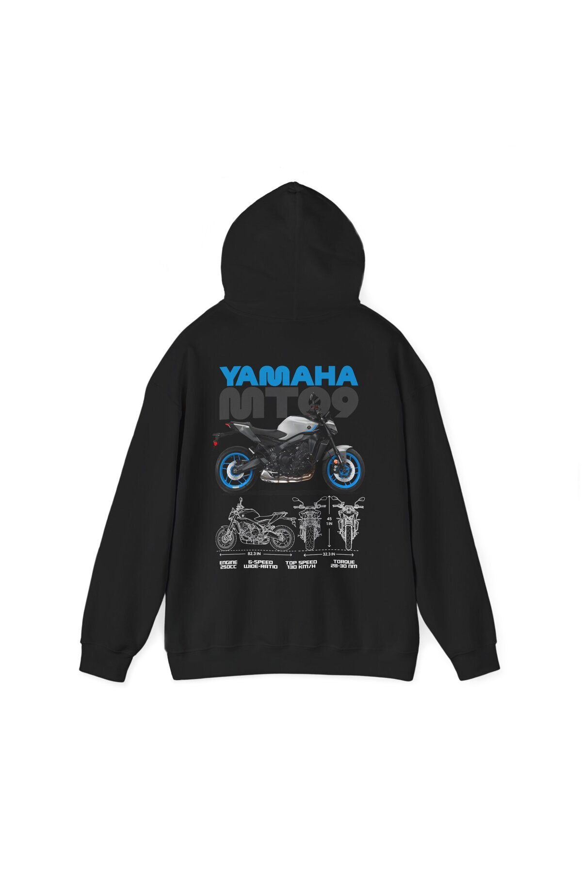 記念グッズ yasuki009 Yamaha Baskılı MT09 Unisex Sweatshirt - Fiyatı, Yorumları