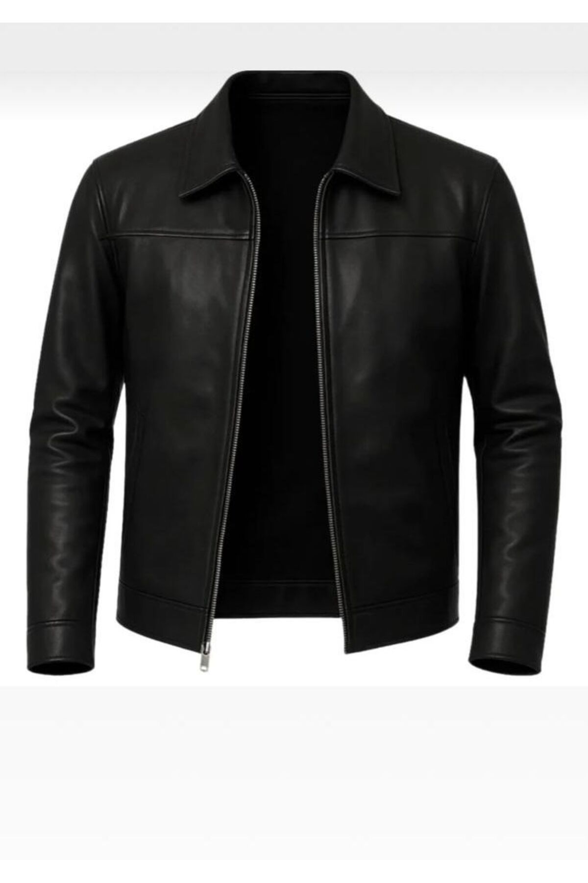 MALVİNEYU  %/100 kuzu derisi erkek deri mont - Görsel 2