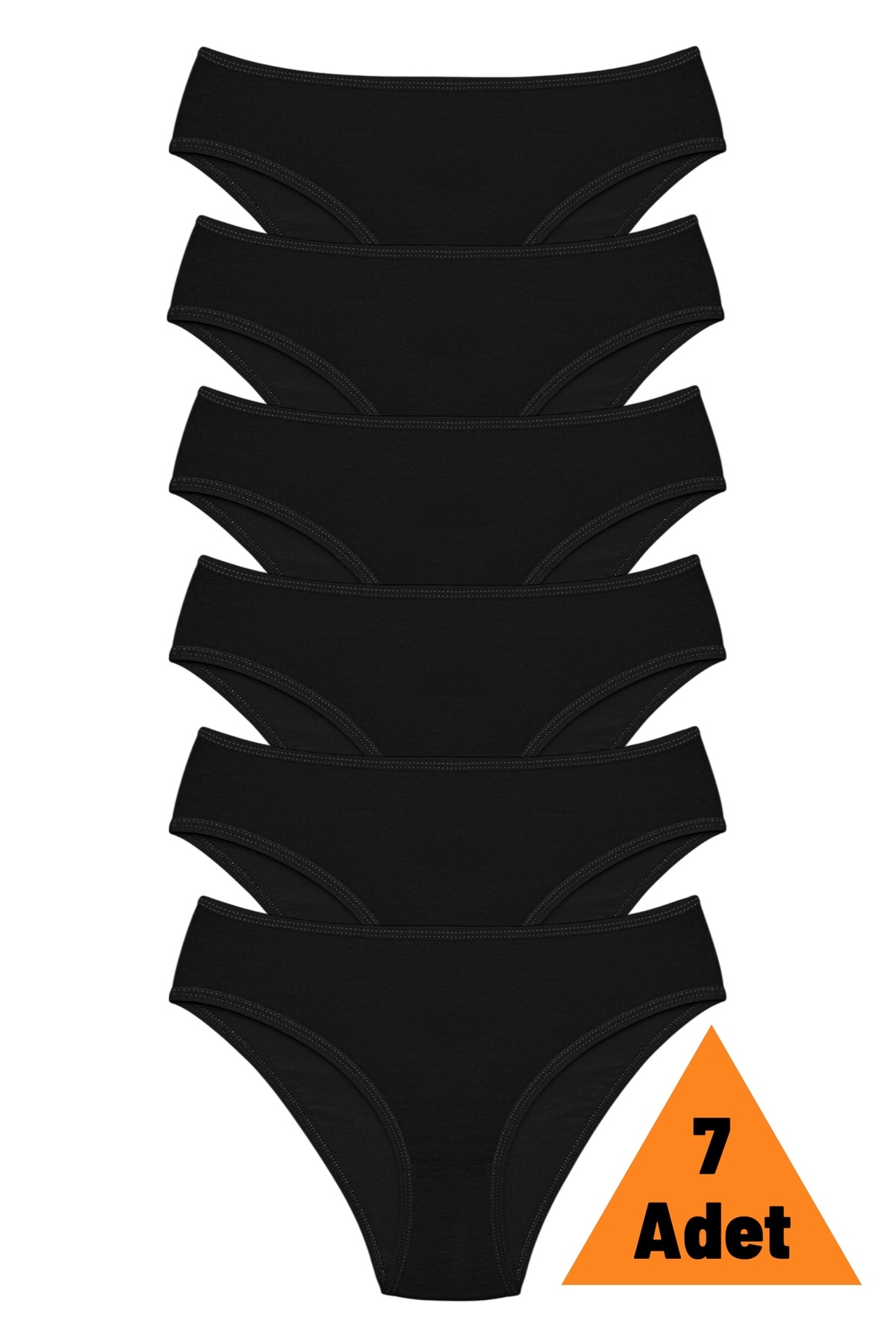 Aybome 7’li Pamuklu Slip Külot Likralı Esnek Yumuşak Ekonomik Set