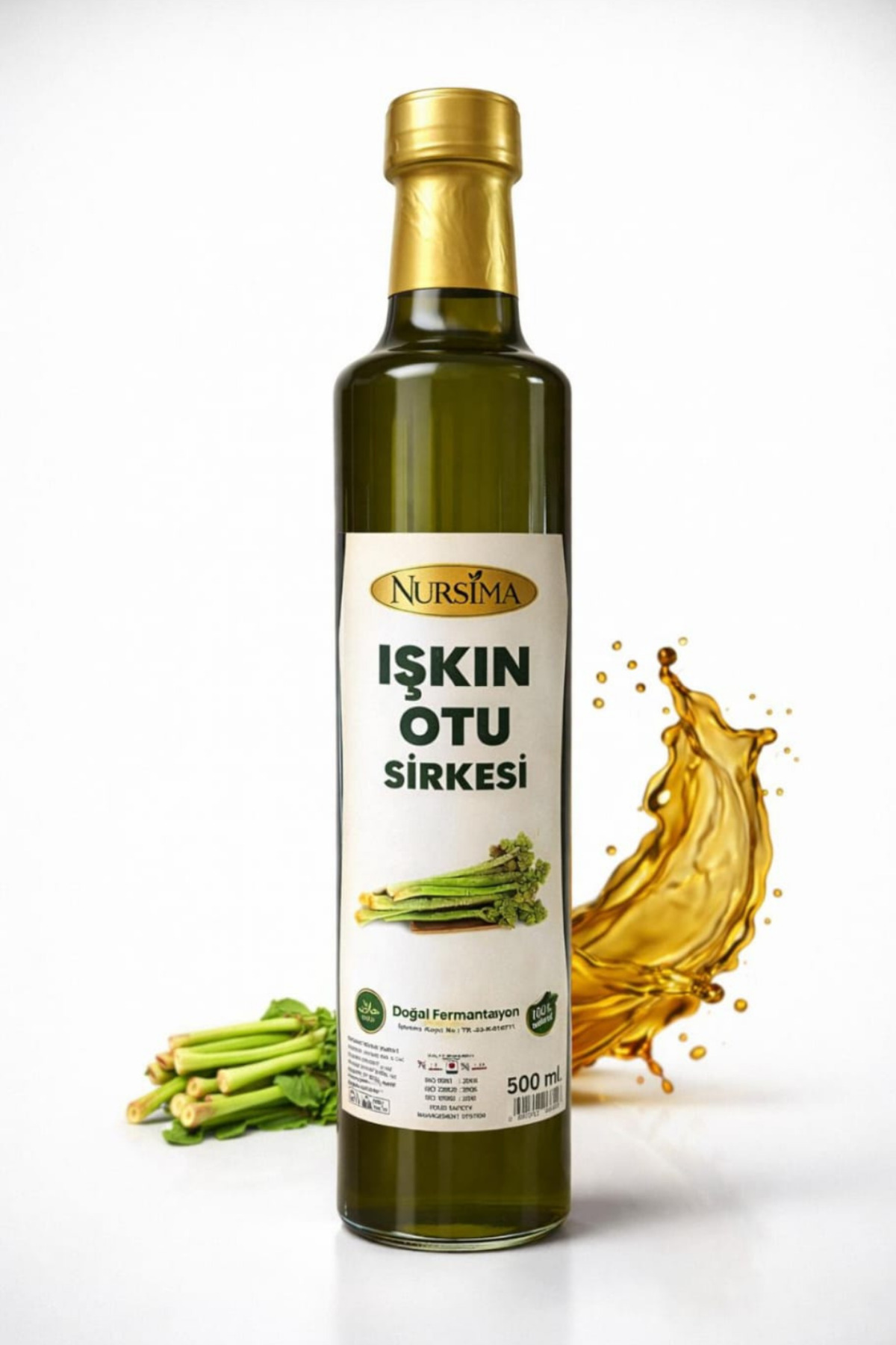 Nursima Işkın Otu Sirkesi 500 ml - Doğal Fermente & Cam Şişe - Fiyatı, Yorumları