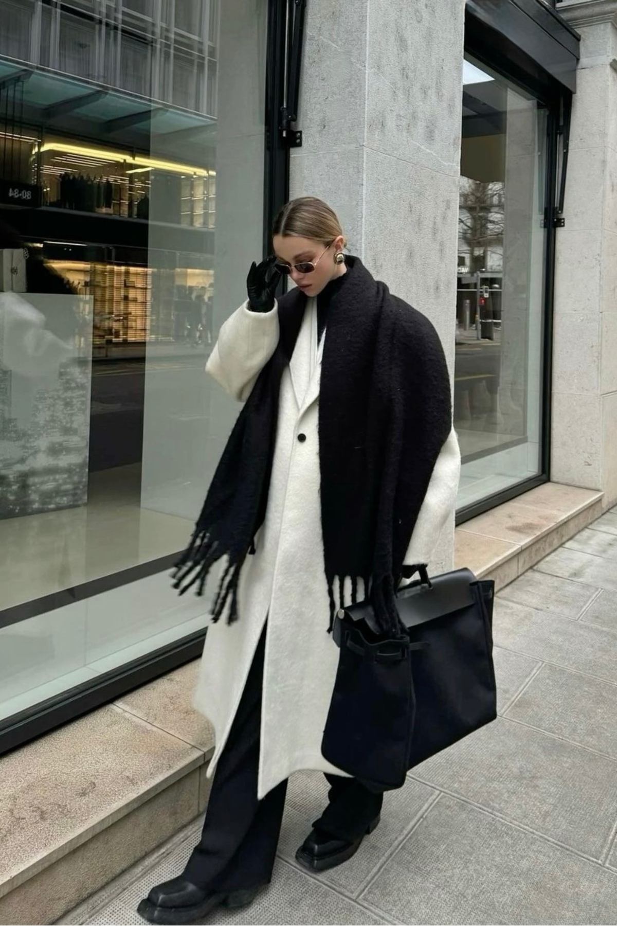 keisy  Alessa Atkı Yumuşak Dokulu Omuz Şalı - Görsel 2