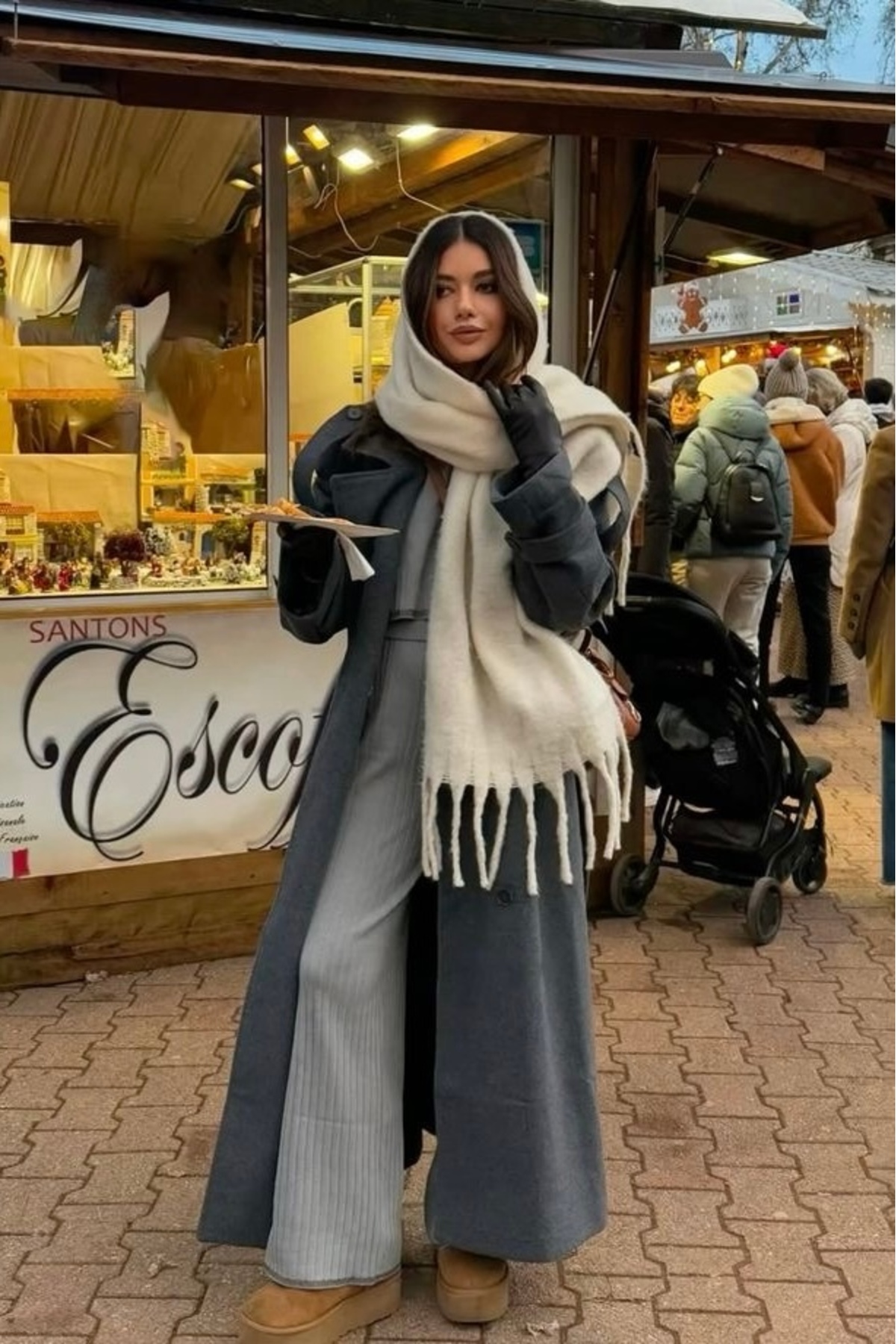 keisy Alessa Atkı Yumuşak Dokulu Omuz Şalı