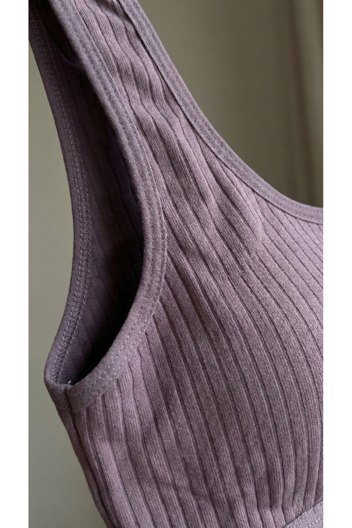 underwear bodyway  5'li Fırsat Paket Fitilli Crop Atlet Seti, Kalın Askılı Pedli Büstiyer, Yarım Atlet - Görsel 6