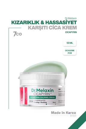Dr.Melaxin Kızarıklık ve Hassasiyet Karşıtı Krem– Cica & PCM Teknolojili, Ser...