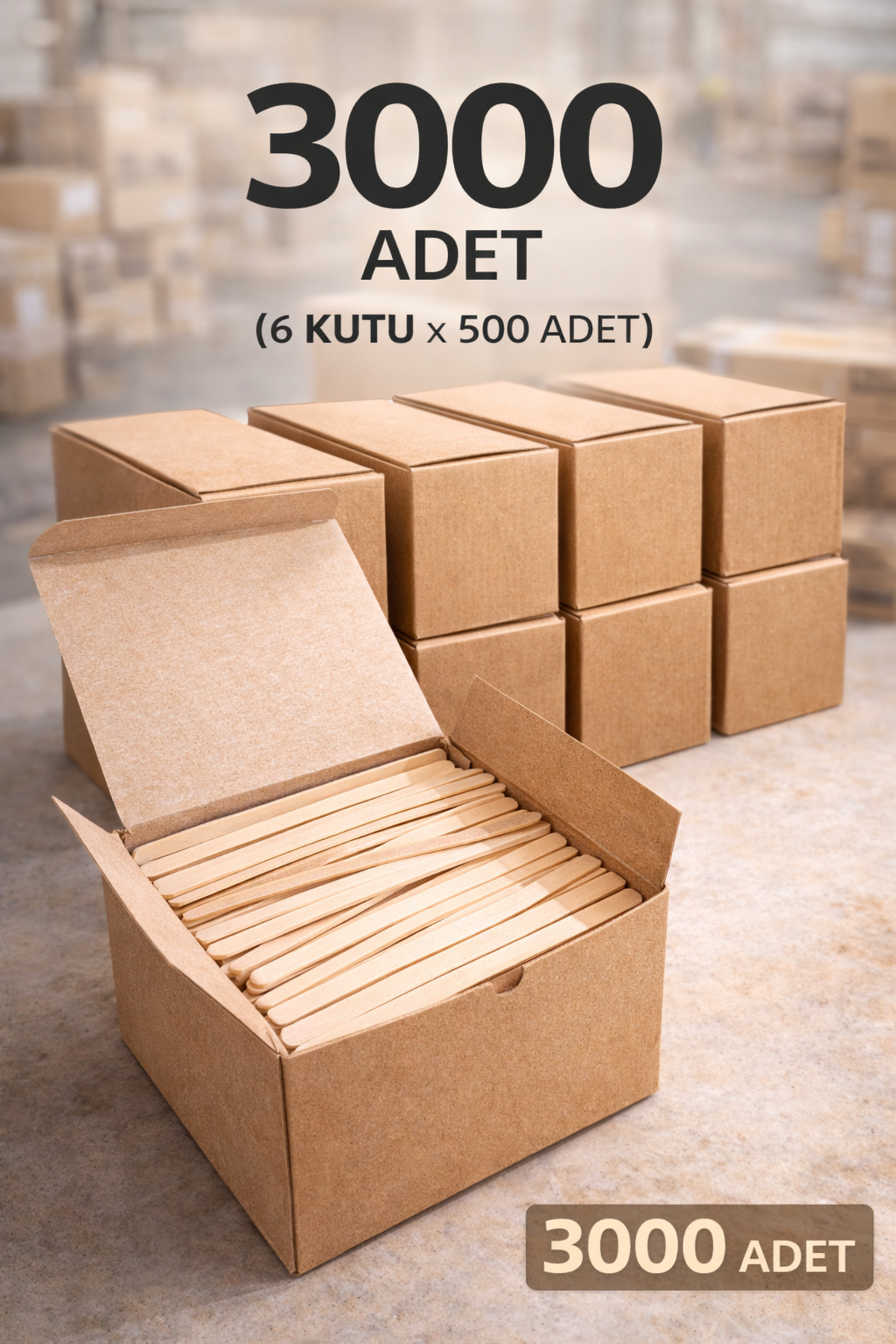 nistabolje 3000 Adet Tek kullanımlık Çay Kahve Kaşığı Tahta Ahşap Karıştırıcı Kaşık Karıştırma Çubuğu