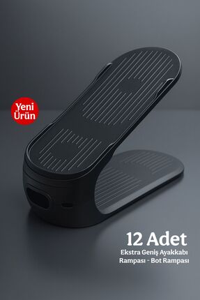 Funny Life Hobby Life 12 Adet Bot Ayakkabı Rampası Siyah - Ekstra Geniş , Kal...