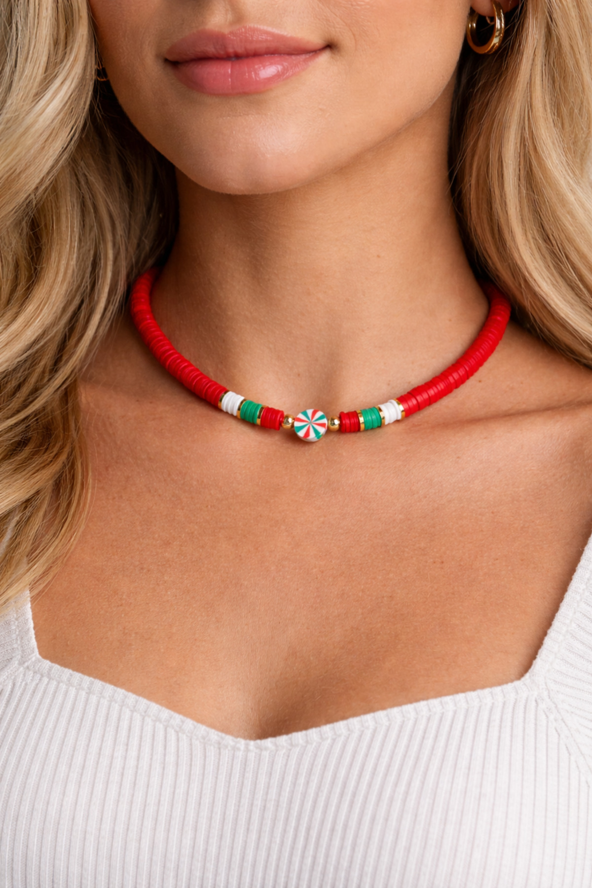 Christmas Necklace | Christmas Necklace | Christmas Necklace | Christmas Jewelry | Fimo Necklace