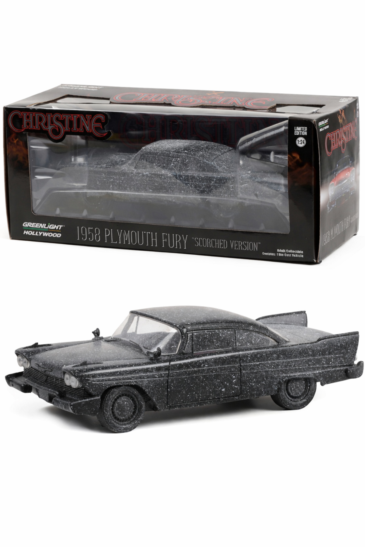 Greenlight Hollywood Christine 1958 Plymouth Fury Scorched 1:24