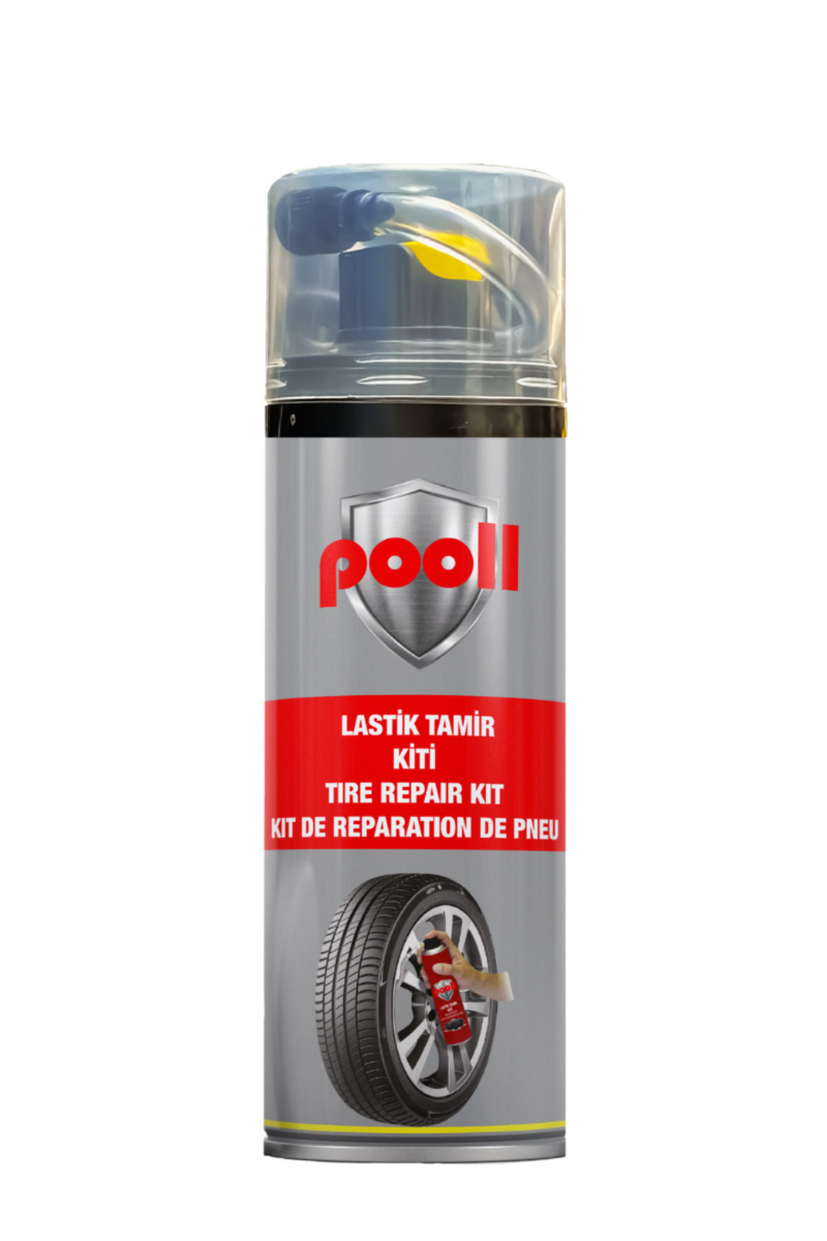 POOLL Lastik Tamir Kiti Spreyi Köpüğü Acil Lastik Şişirme Kiti 400 ml - Fiyatı, Yorumları
