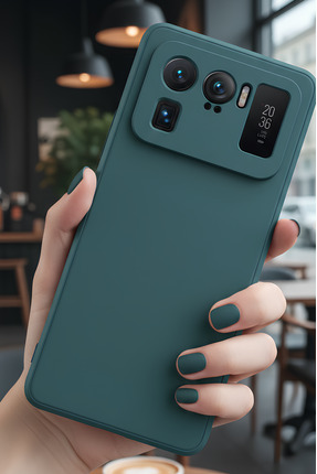 Hatreds Xiaomi Mi 11 Ultra İçin Uyumlu İçi Kadife Sıvı Silikon Kılıf