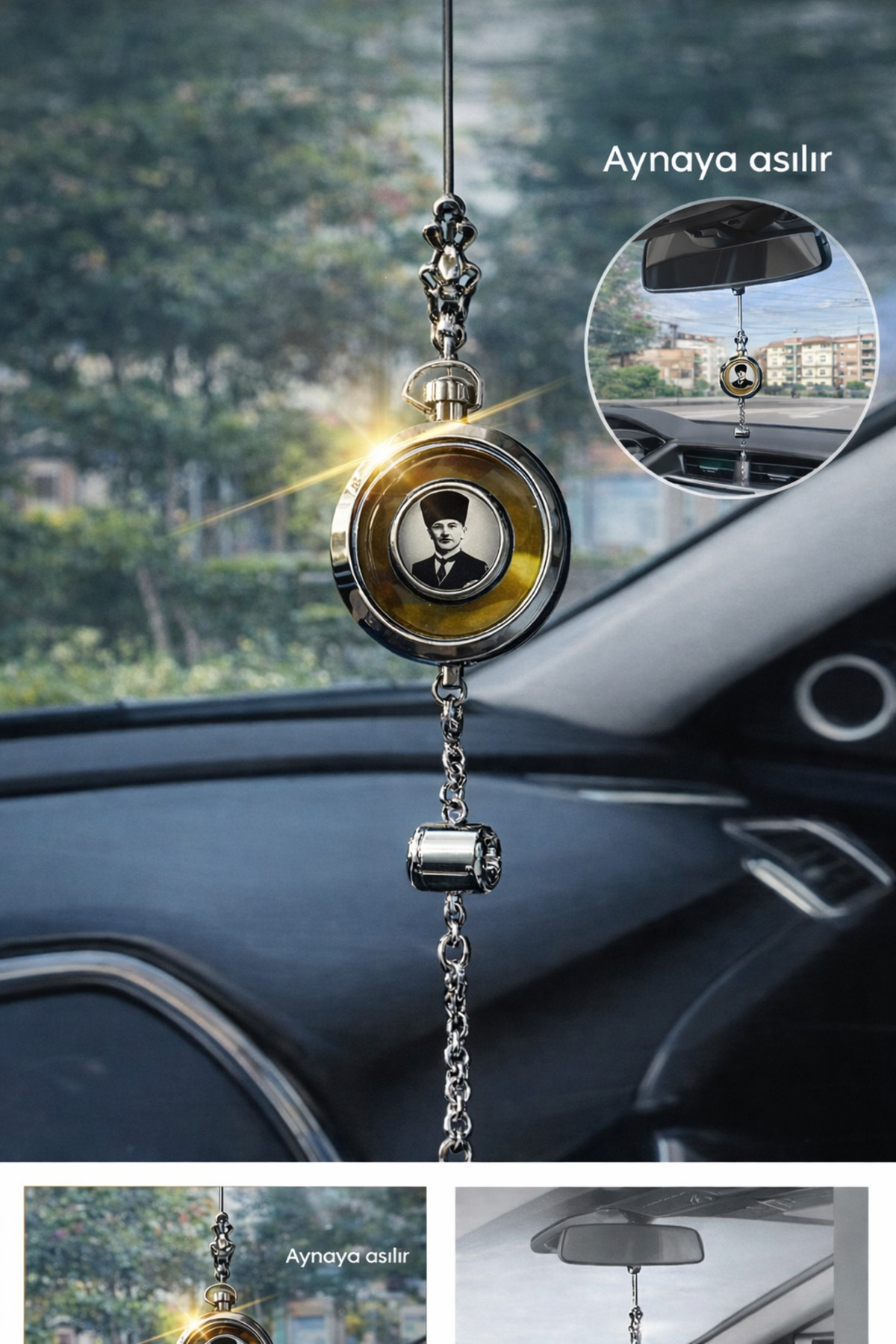 inkarix 1907 taraftar Araç kokusu premium çelik araba kokusu kavun koku 5ml araç koku kolye