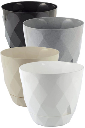 TEMMUZ HOME No 3 Orta Boy 4 Adet 4 Renkli Baklava Desenli Tabaklı Plastik Sak...