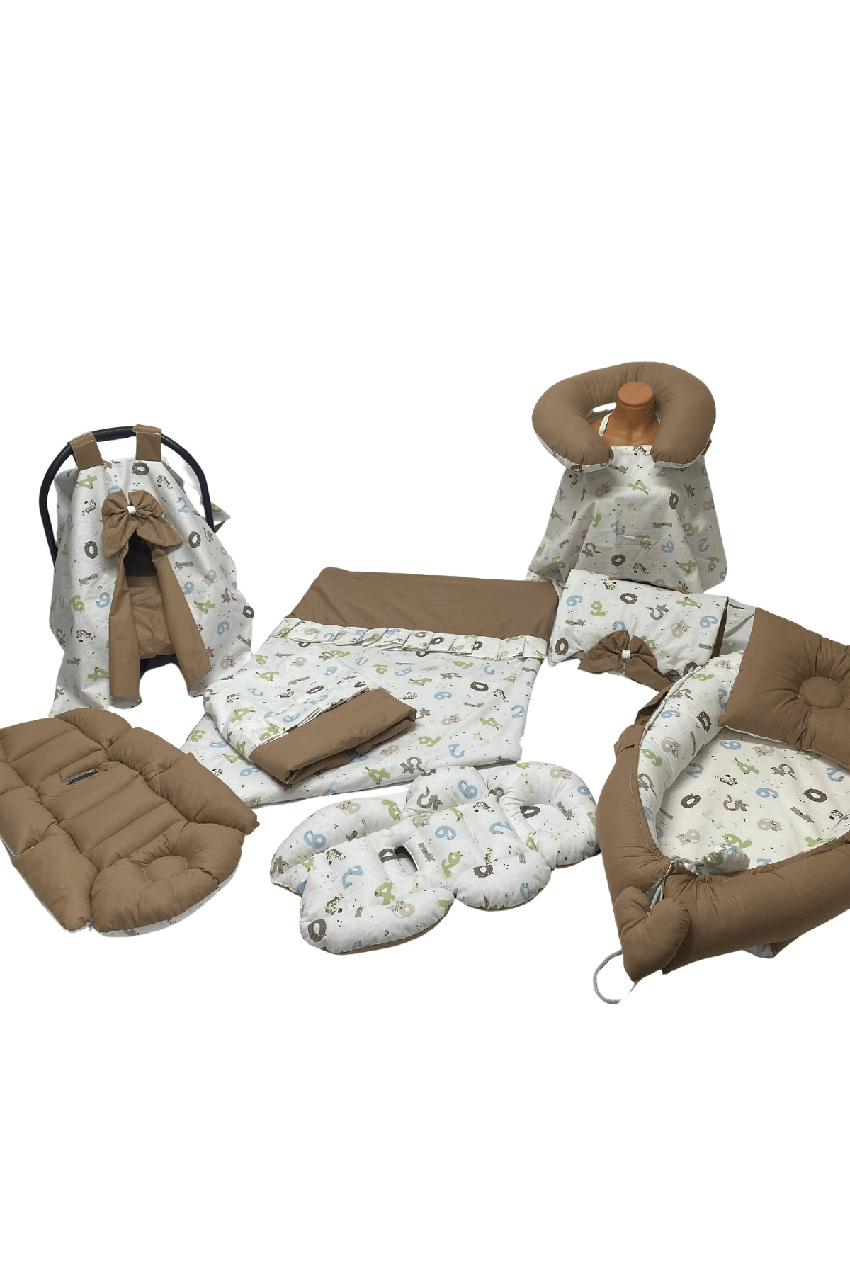 Happy Baby Dikiş Atölyesi 13’lü Babynest Puset Örtüsü Alt Açma Emzirme Yastığı Ana Kucağı Bebek Arabası Minderi Anne Yanı fotoğrafı 2 (önizleme)