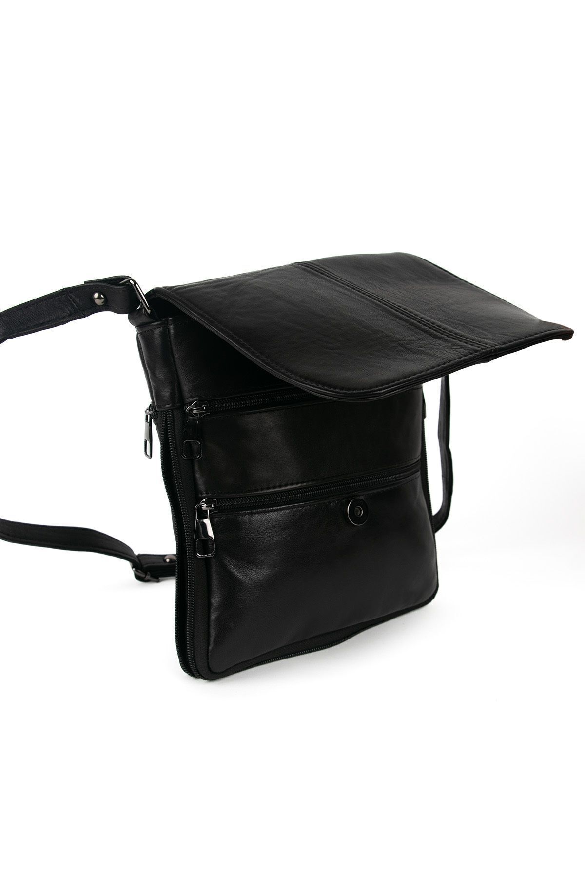 GIFT MALL  Hakiki Deri Postacı Çantası Premium Deri Omuz Çantası - Görsel 3