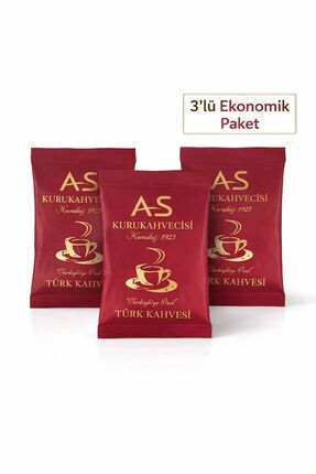AS Kurukahvecisi Türk Kahvesi 100 Gr. Folyo X 3 Adet