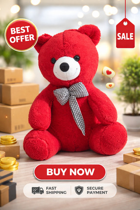 OyuncakDenizi Büyük boy Oyuncak Ayı 55 Cm Peluş Oyuncak