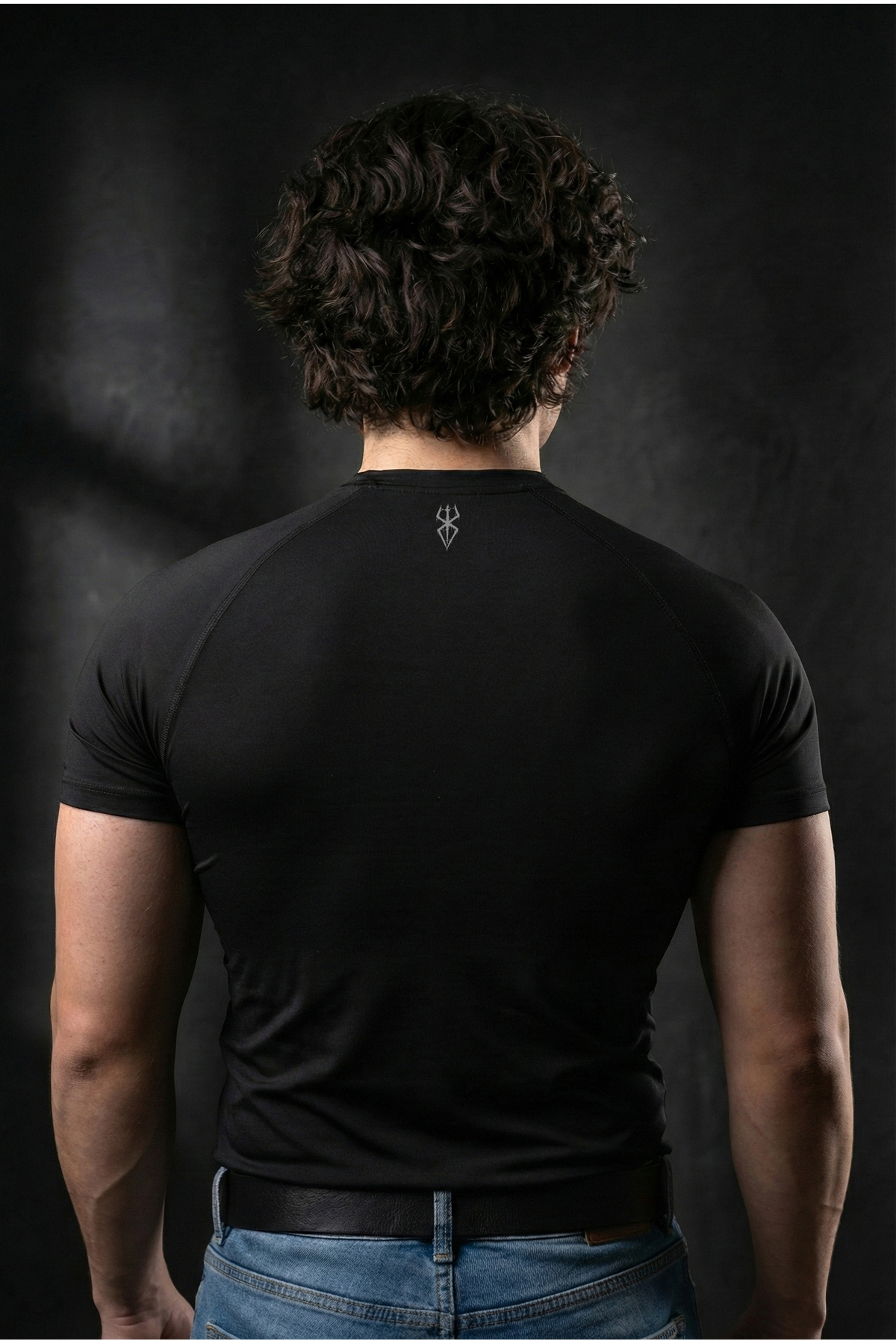 Liber Berserk - Compression Nefes Alan Ultra Esnek Yapı Fitness T-shirt (SİYAH) görsel 3