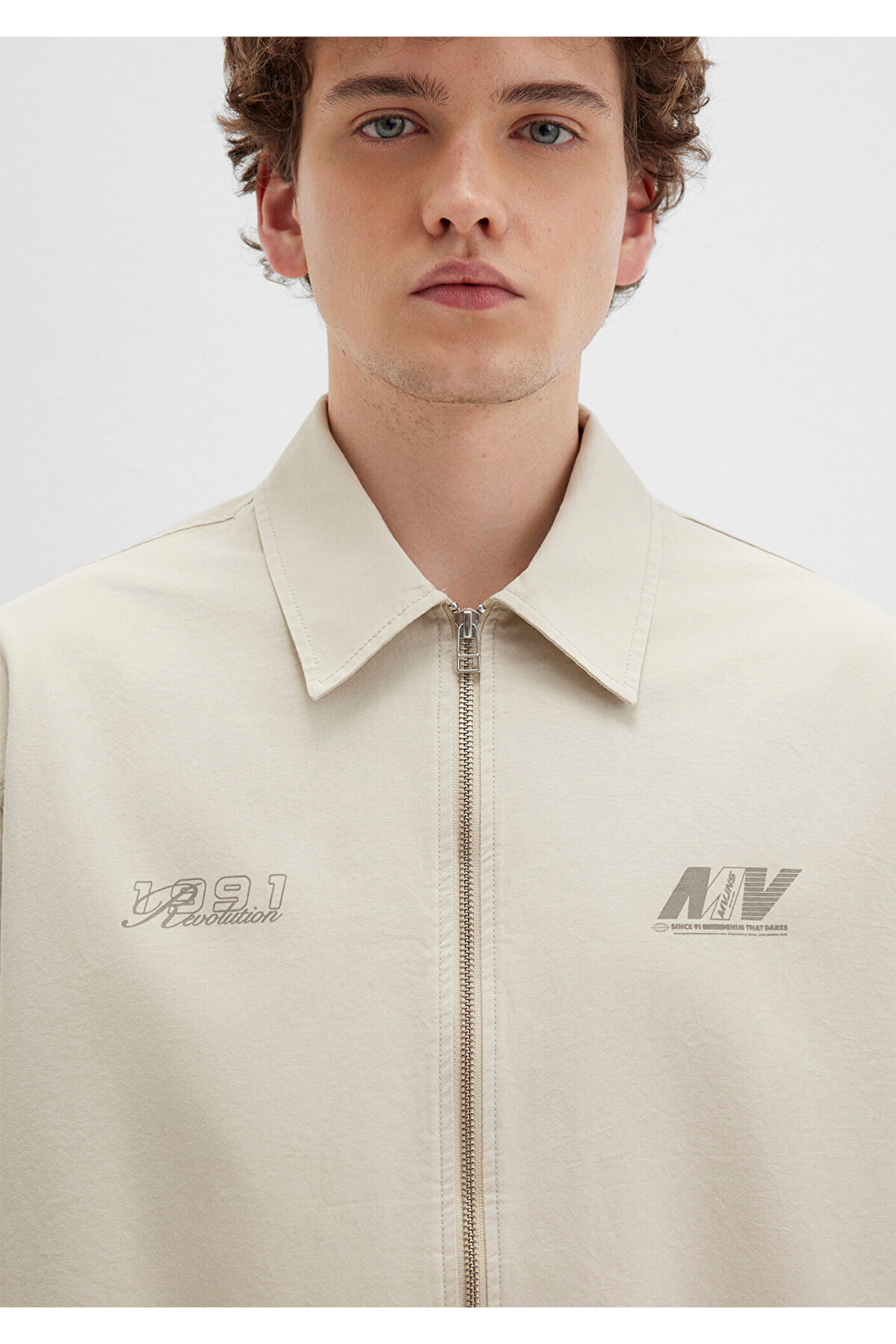 Mavi  Beyaz Erkek Ceket M0211690-70065 - Görsel 7