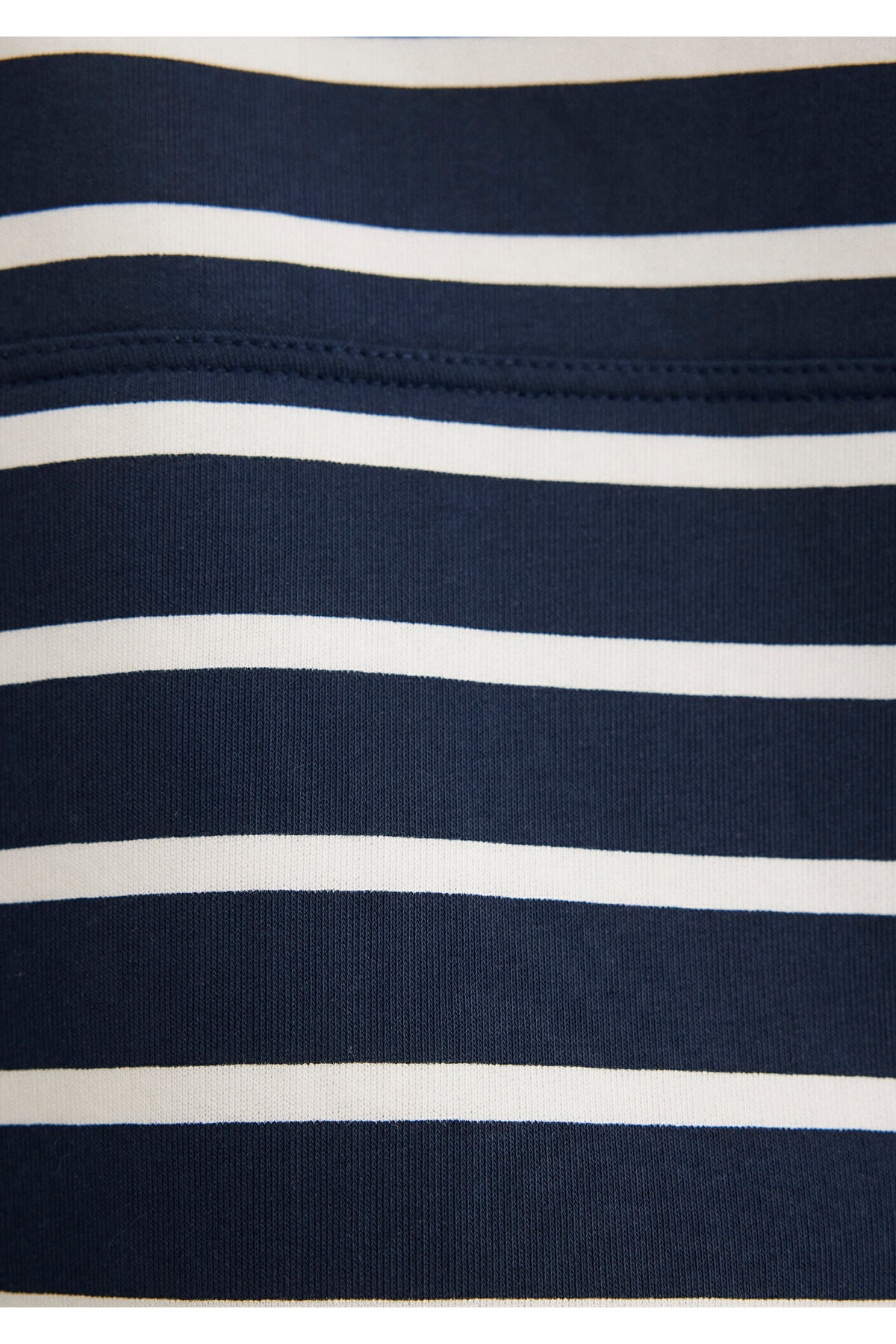 Mavi  Logo Baskılı Lacivert Çizgili Sweatshirt 1S10118-81518 - Görsel 8