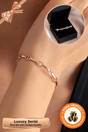 Lucente Jewellery Işıklı Hediye Kutulu Ayarlanabilir Zincir Halkalı Bilezik 9...