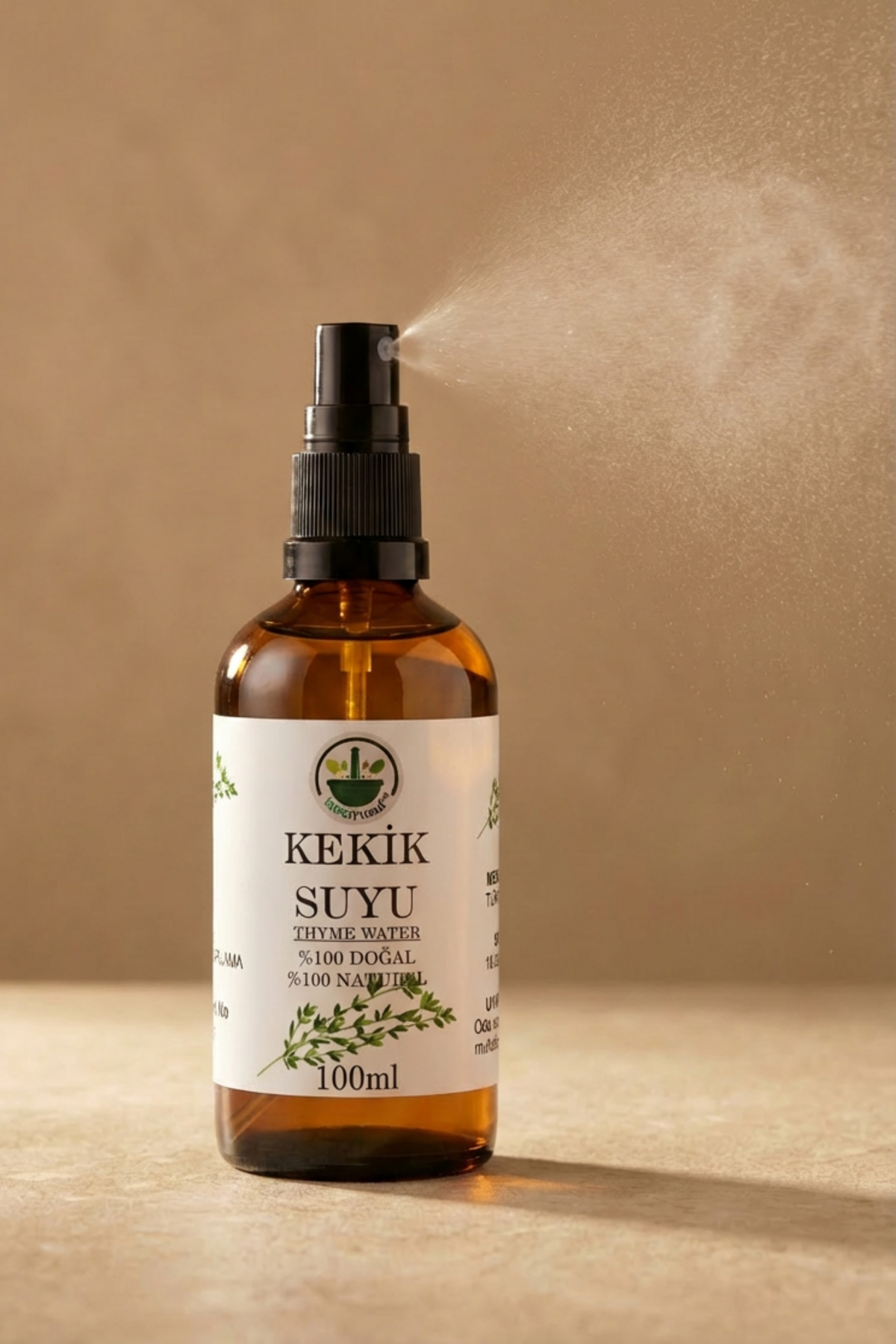 Yağı Alınmamış Kekik Suyu (Kekik Hidrosolü – Origanum vulgare) 100 ml — ERTGDFGDF-234DSFSD-DFH — تصویر 2 از 3