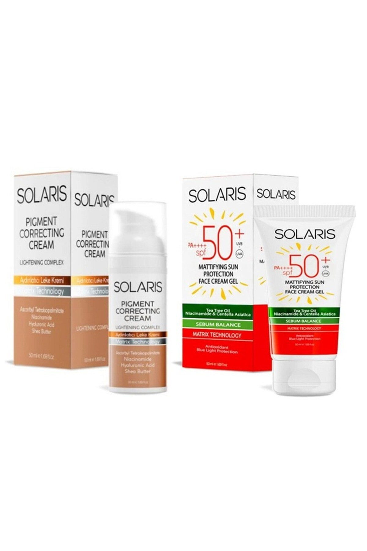 کرم ضد آفتاب ژل مات SPF 50+ (50 میلی لیتر) و کرم روشن کننده لک برای انواع پوست چرب — 8683052301404 — تصویر 3 از 3