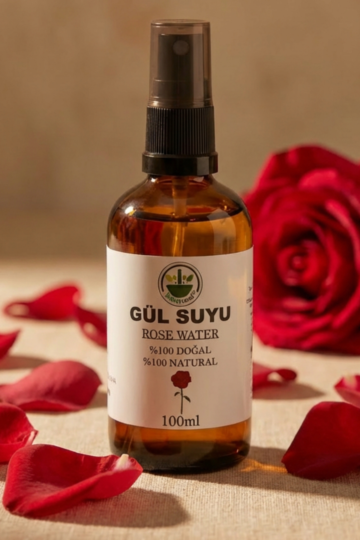Gül Suyu (Gül Hidrosolü – Rosa damascena) 100 ml — gülsuyu100