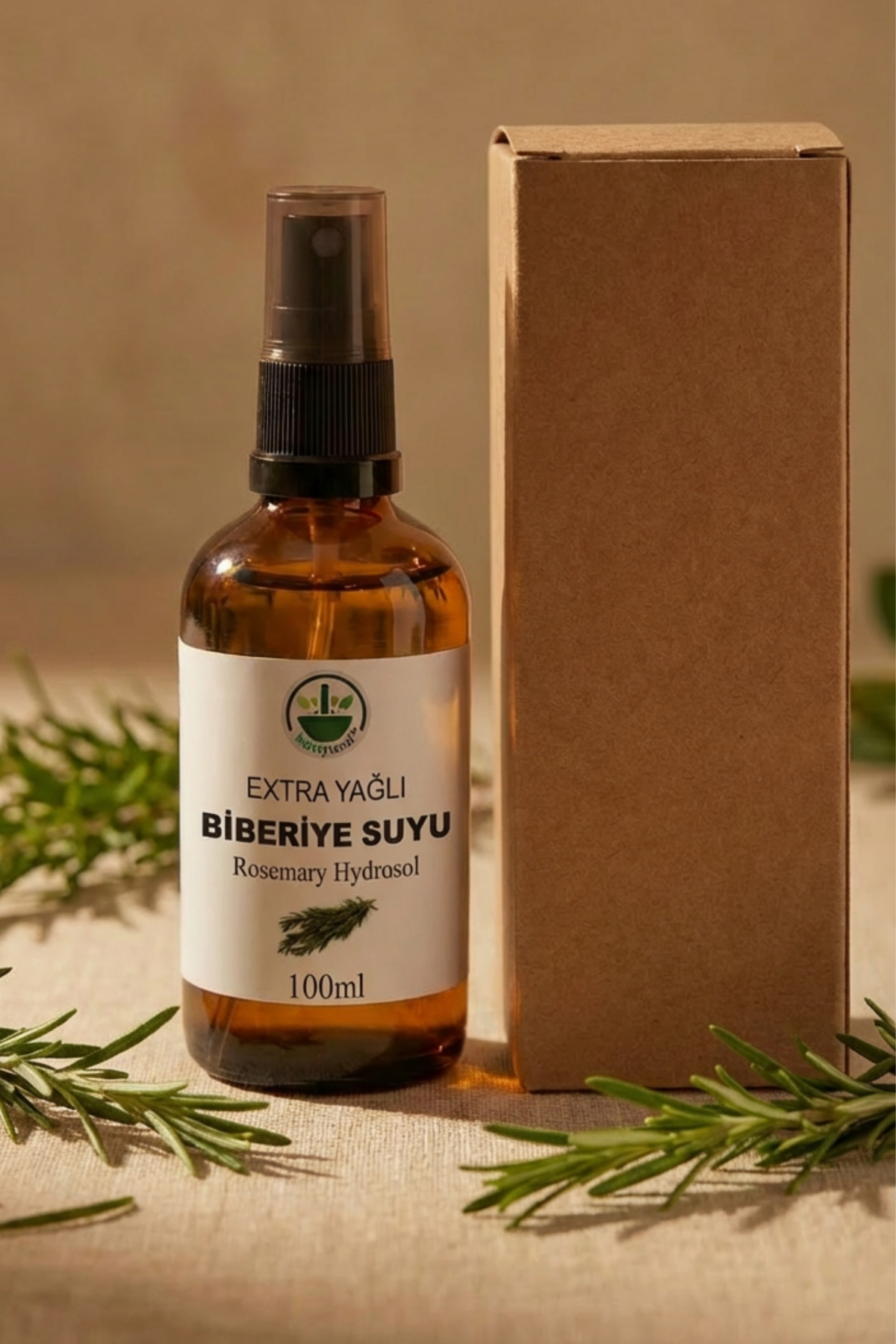 Biberiye Suyu (HİDROSOL) Extra Yağlı / Sebum Ve Yağ Dengeleyici Tonik %100 Saf - 100 ml — biberiyesuyu100 — تصویر 4 از 4