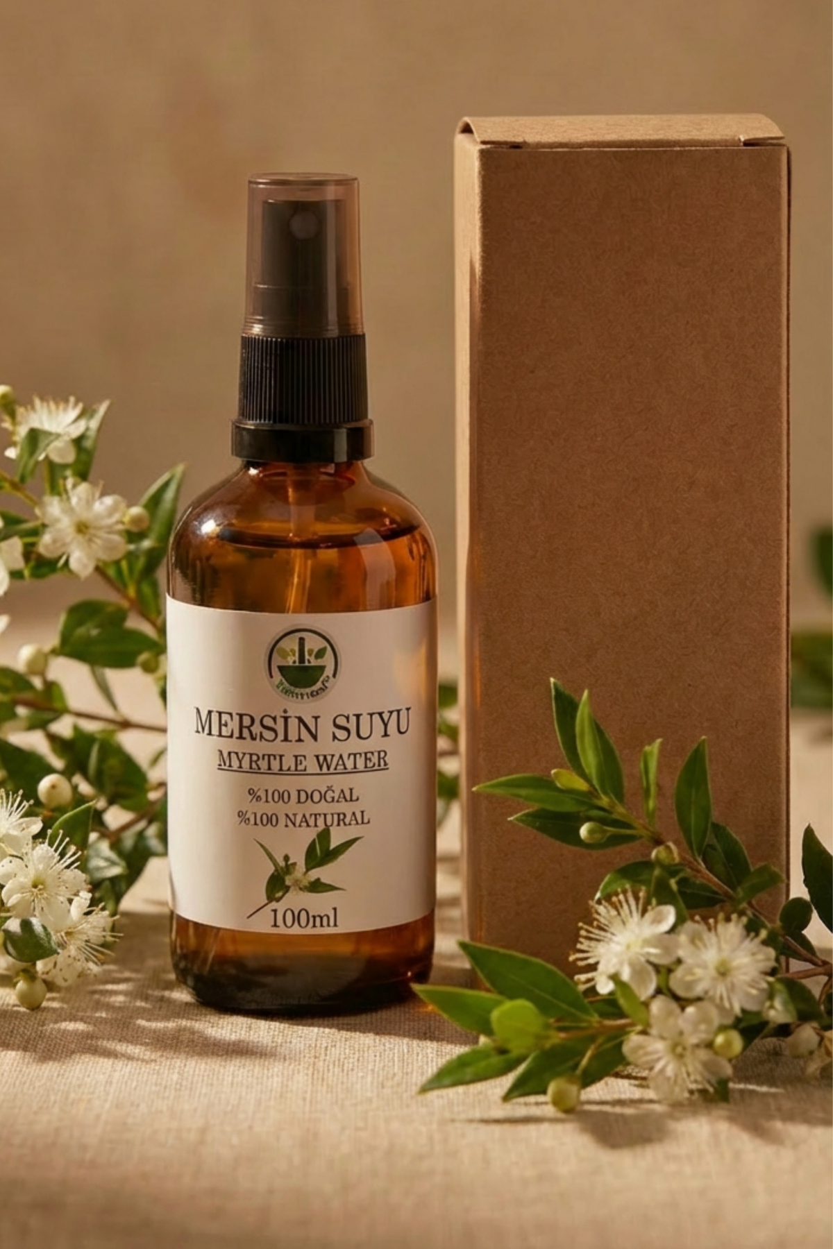 Mersin Suyu (Mersin Hidrosolü – Myrtus communis) Tonik 100 ml — mersin-su-100-REYC — تصویر 4 از 4