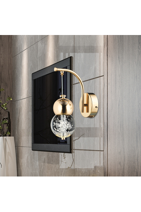 Apliqa Sasha Modern 3 Renkli 3 Watt Gold Tasarım Salon Koridor Ledli Salon Aplik