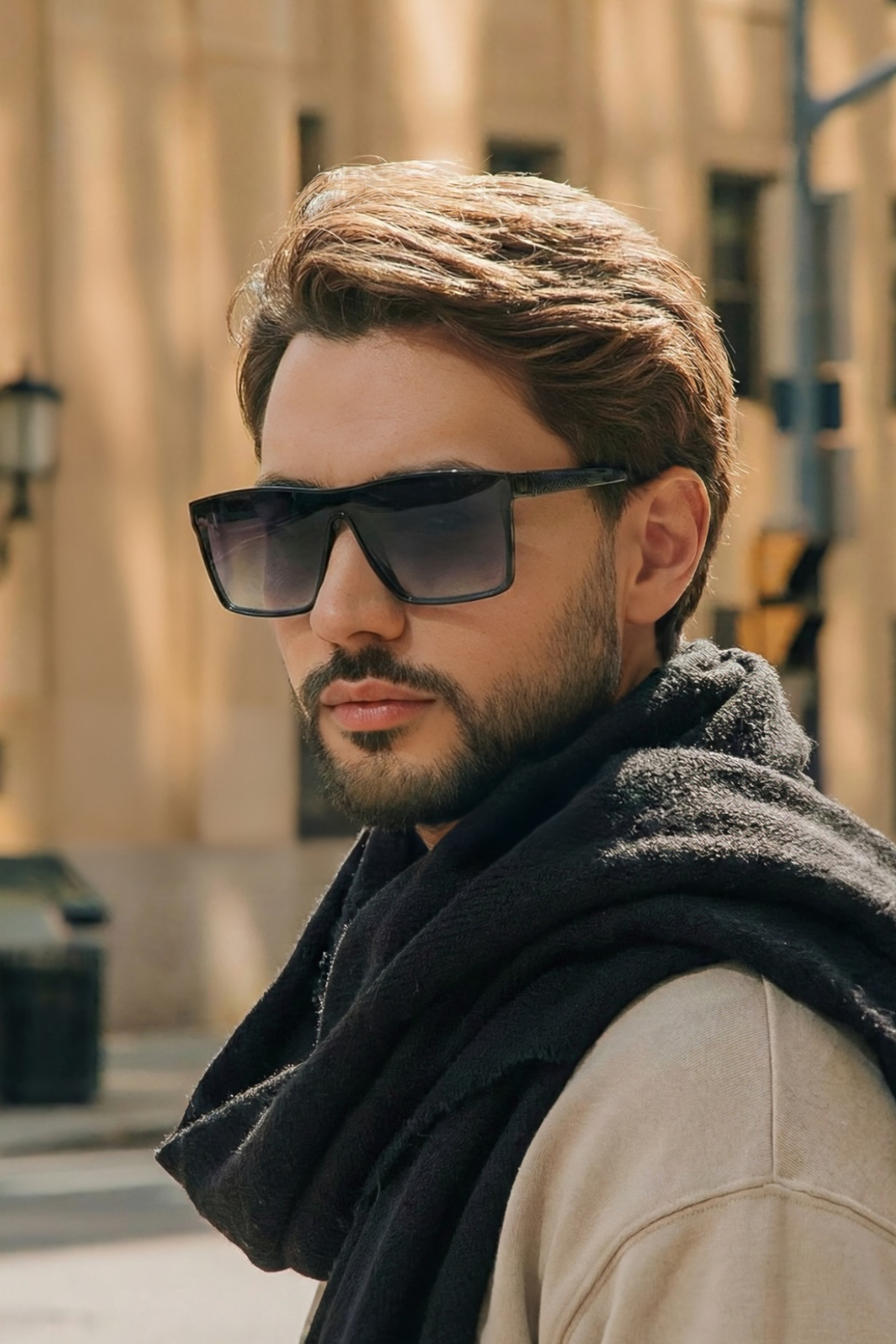 Eyesofia  Sureyye Siyah Unisex Yüksek Kalite Lüx Güneş Gözlüğü - Görsel 2